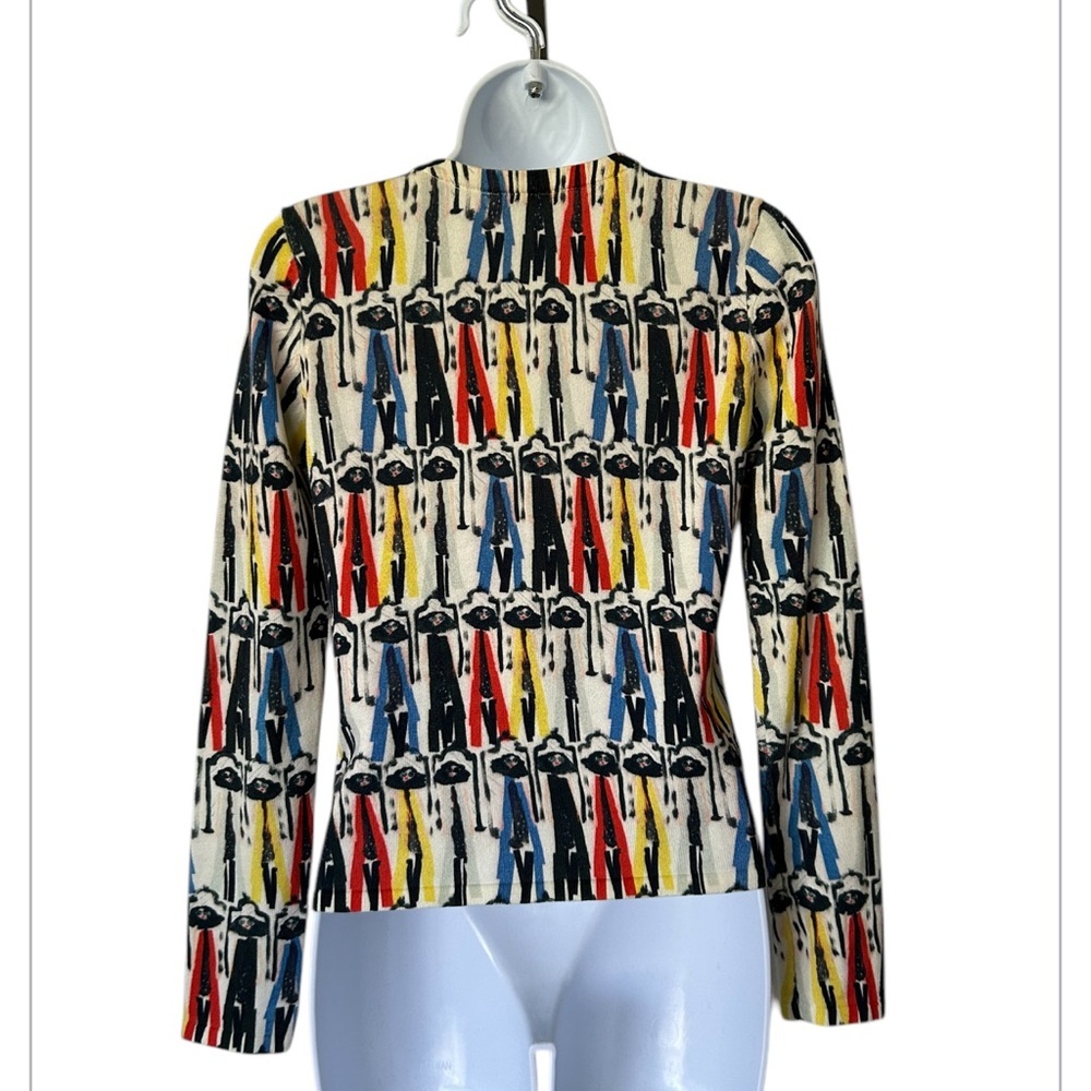Alice + Olivia x Donald Robertson cardigan Stace Face excellent Size S - Picture 2 of 7